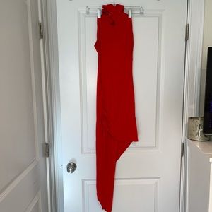 Windsor Red Halter Top Dress SIZE: S